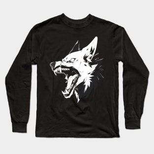 Wolf Dog Anime Japanese Animal Long Sleeve T-Shirt